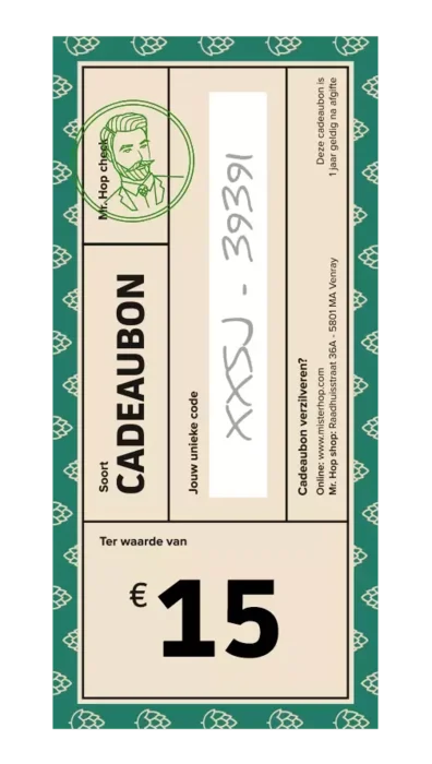 Cadeaubon €15 Bier kopen