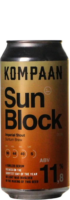 Kompaan Sun Block 2026 33 Stout Bier kopen