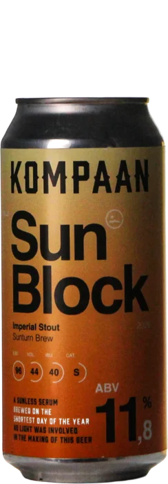 Kompaan Sun Block 2026 33 Stout Bier kopen
