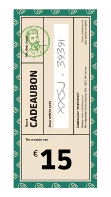 Cadeaubon €15
